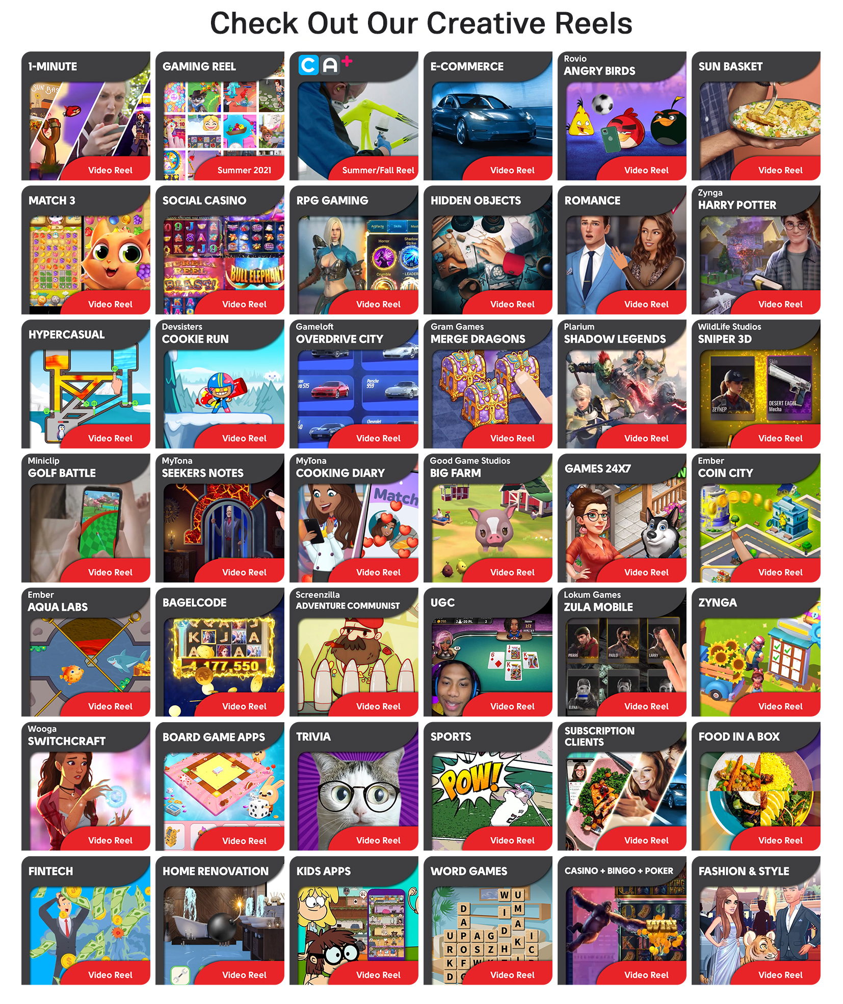 creative reels January 2022