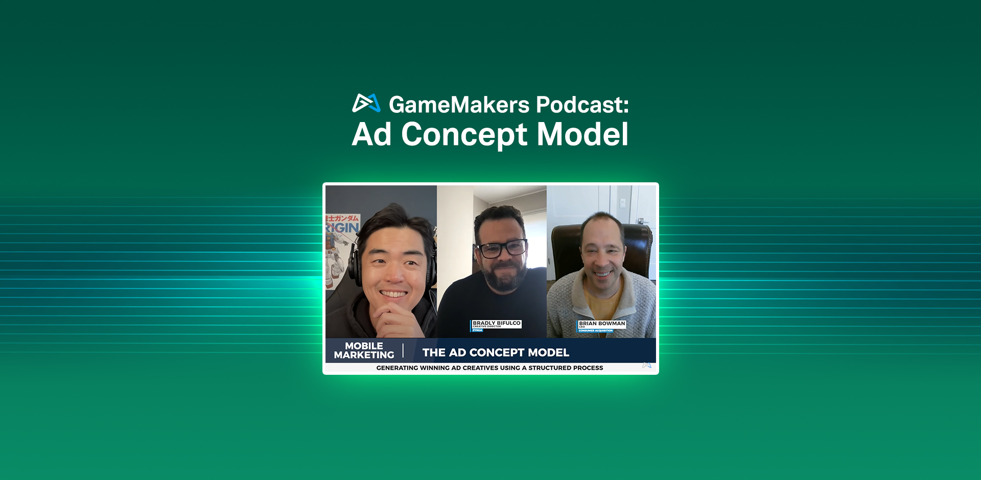 gamemakers ad concept model podcast