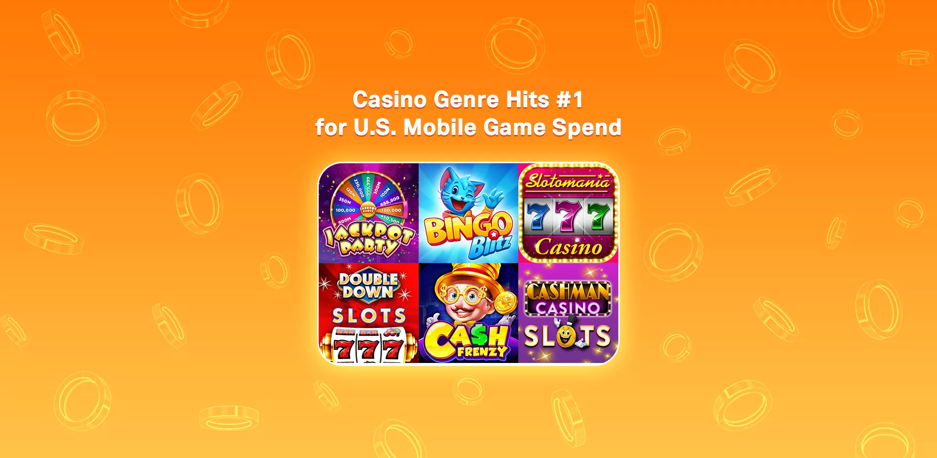 Casino Genre Hits #1 for U.S. Mobile Game Spend